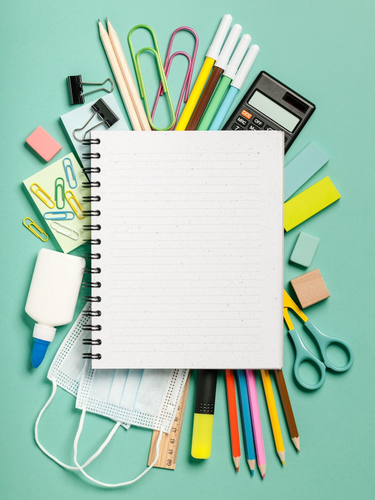 School supplies background. Education concept